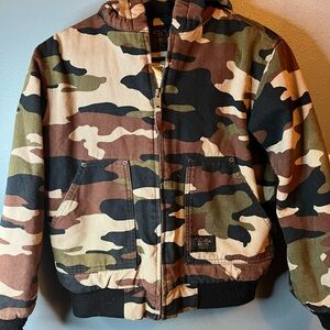 Walls Blizzard Kids Camouflage Hooded Jacket size large
